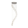Searchlight Cyclone 12 Light LED Cascade Ceiling Pendant - Clear Glass