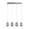 Searchlight Cyclone 4 Light LED Bar Ceiling Pendant - Smoked Glass