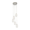 Searchlight Cyclone 5 Light LED Cascade Ceiling Pendant - Clear Glass