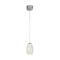 Searchlight Cyclone LED Ceiling Pendant Light - Clear Glass
