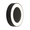 Searchlight Doughnut LED Outdoor Flush Wall Light - Matt Black