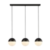 Searchlight Endor 3 Light Bar Ceiling Pendant - Black