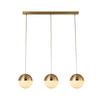 Searchlight Endor 3 Light Ceiling Bar Pendant Light - Satin Brass