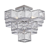 Searchlight Glacier Semi-Flush Ceiling Light - Chrome