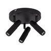 Searchlight Handlebar 3 Light LED Spotlight Plate - Black