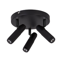 Searchlight Handlebar 3 Light LED Spotlight Plate - Black