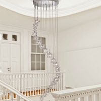 Searchlight Ice Cube 20 Light LED Cascade Ceiling Pendant - Chrome