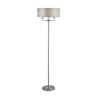 Searchlight Knightsbridge 3 Arm Floor Lamp - Satin Silver