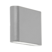 Searchlight LED Outdoor Up & Down Wall Light - Light Grey