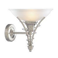 Searchlight Linea Wall Light - Satin Silver