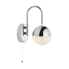 Searchlight Marbles LED Wall Light - Chrome