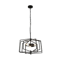 Searchlight Slinky 3 Arm Ceiling Pendant Light - Matt Black