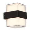 Searchlight Square LED Outdoor Up & Down Wall Light - Black