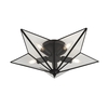 Searchlight Star 5 Light Glass Flush Ceiling Light - Black
