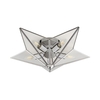 Searchlight Star 5 Light Glass Flush Ceiling Light - Chrome
