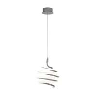 Searchlight Swirl LED Ceiling Pendant Light - Grey