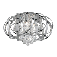Searchlight Tilly Flush Ceiling Light - Chrome
