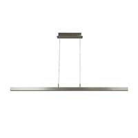 Searchlight Tribeca LED Bar Ceiling Pendant Light - Satin Silver
