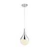 Searchlight Wave Teardrop LED Ceiling Pendant Light - Chrome
