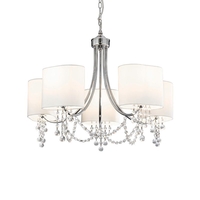 Sparkle 5 Arm Ceiling Pendant Light - Polished Chrome
