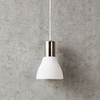 Vero Ceiling Pendant Light with Plug - Steel