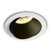 Versa Recessed Adjustable Downlight - White with Black Reflector