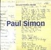 Paul Simon Selections From Paul Simon: The Studio Recordings 1972-2000 2004 USA CD album PRCD400120