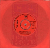 Paul Simon Take Me To The Mardi Gras - 4 Prong 1973 UK 7" vinyl CBS1578