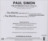 Paul Simon The Afterlife - Radio Single 2011 USA CD single PRO-HM-0431