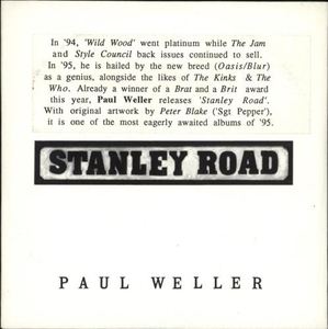 Paul Weller A Few Stops From Stanley Road 1995 UK CD single STAN1