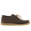 yogi dark brown lawson crepe trapper shoes