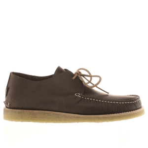 yogi dark brown lawson crepe trapper shoes