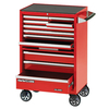 Clarke Clarke CBB211DF 26” 11 Drawer Mobile Cabinet with Front Cover - Red