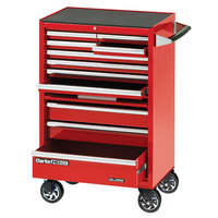 Clarke Clarke CBB211DF 26” 11 Drawer Mobile Cabinet with Front Cover - Red