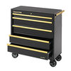 Clarke Clarke CBB315BG Extra Large Heavy Duty 5 Drawer Mobile Tool Cabinet (Black & Gold)