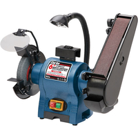 Clarke Clarke CBG6SC 6" Bench Grinder with Sanding Belt & Lamp (250W)