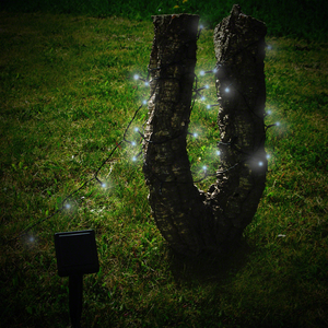 100 White LED Solar Stringlights