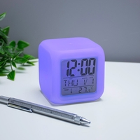 Colour Changing Digital Clock - Touch Activated