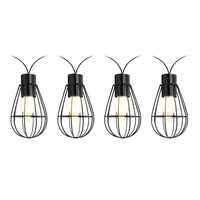 Solar Caged Bulb String Lights