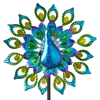 Solar Peacock Wind Spinner