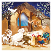 Around The Manger Charity Christmas Cards - Pack of 10