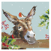 Donkey & Mistletoe Charity Christmas Cards - Pack of 10