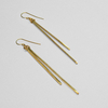 Made Brass Long Drop Earrings