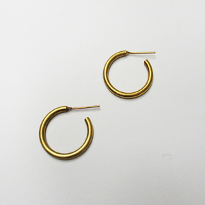 Made Brass Mini Casted Hoops