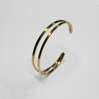 Made Brass Parallels Bracelet