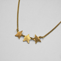 Made Casted Triple Star Necklace