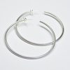 Made Silver Large Casted Hoop Earrings