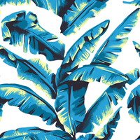 Maemara Botanics Fabric by the Meter - Blue