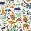 Maemara Earth Friends Fabric by the Meter - Green