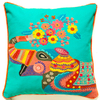 Mahima Embroidered Elephant Cushion Cover